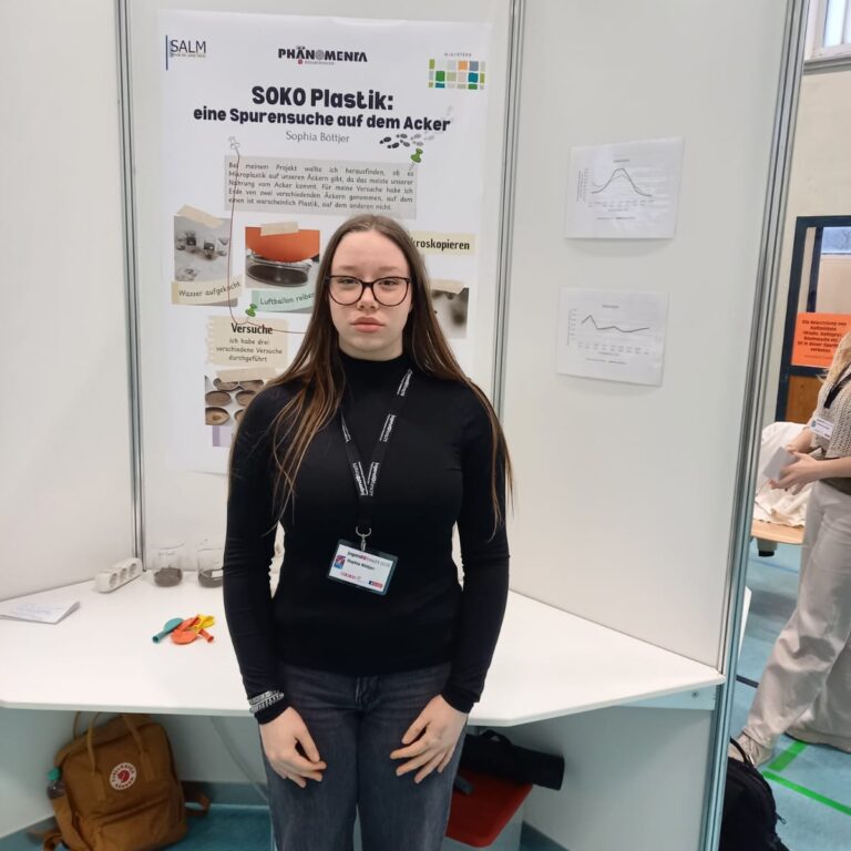 3. Platz Biologie und Sonderpreis für Sophia